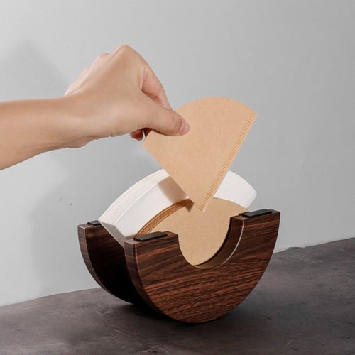 حامل فلاتر ترشيح V60 خشبي مناسب لفلاتر 01 | 02