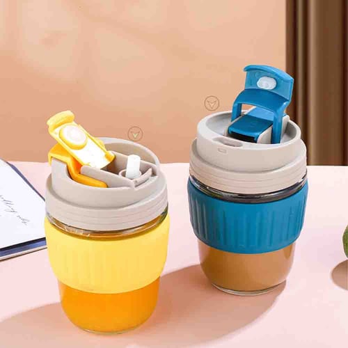 كوب قهوة زجاجي 350 مل glass coffee cup