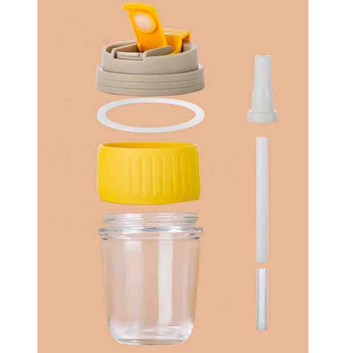 كوب قهوة زجاجي 350 مل glass coffee cup