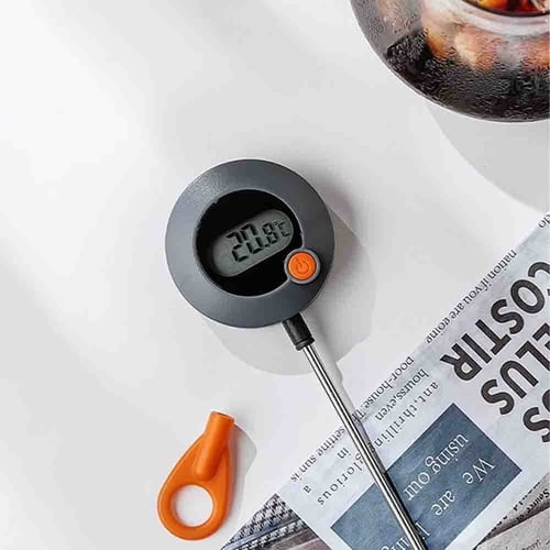 مقياس حرارة رقمي للقهوة والمشروبات شاشة متحركة