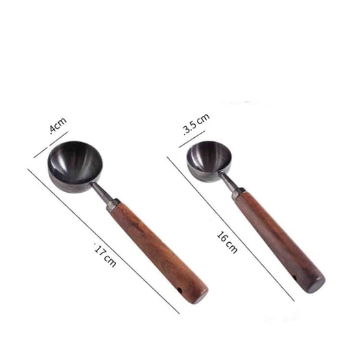 ملعقة قياس حبوب القهوة من الستيل المقاوم للصدأ مطل...