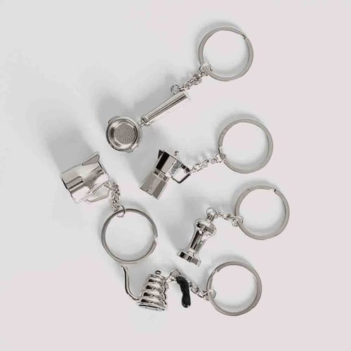 ميدالية مفاتيح على شكل أدوات القهوة المختصة