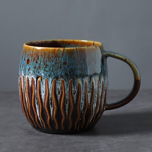 كوب قهوة سيراميك 500 مل | Flower Ceramic Cup