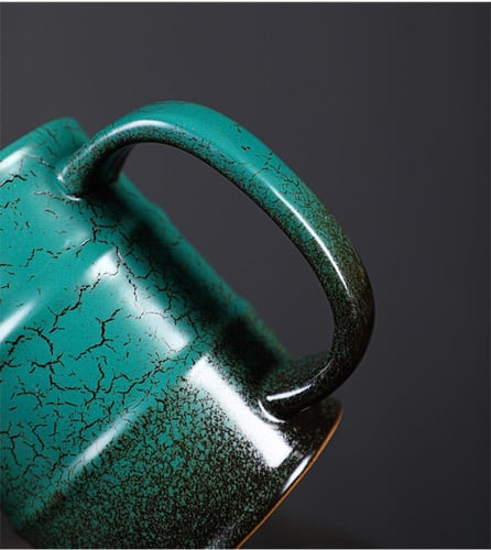 كوب قهوة سيراميك فاخر | برميل السعادة - سعة 550 مل