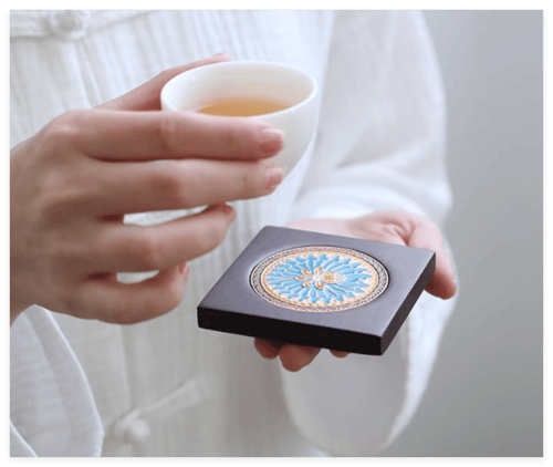 حامل اكواب خشبي