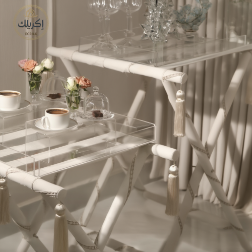 ضيافة فخمة طقم طاولات مخمل