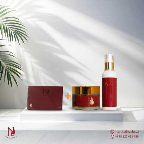 واقي شمس و كريم نورة كولاجين مع صابون حب الشباب هد...