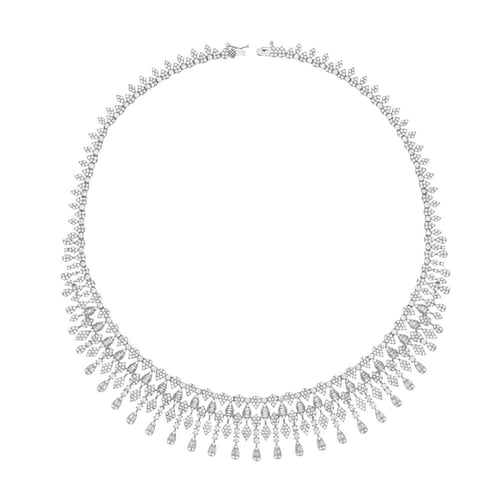 طقم مطلي مطعم بالزركون