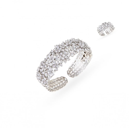 سوار مرصع بالزركون البراق