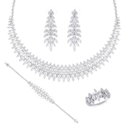 طقم مميز مرصع بالزركون البراق