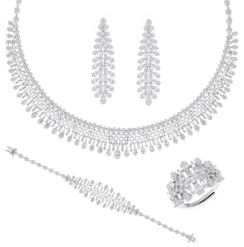 طقم مميز مرصع بالزركون البراق