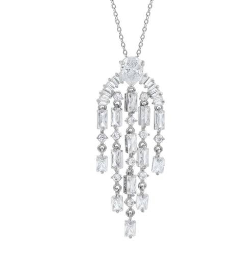 نصف طقم مزين بالزركون البراق