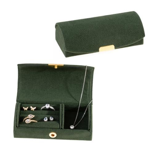 صندوق مجوهرات انيق باللون الاخضر