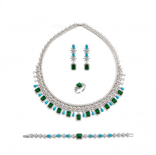 طقم مميز مزين بلونين