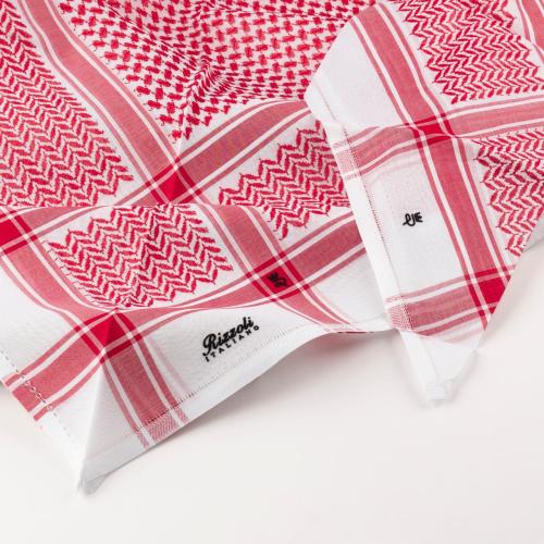 شماغ ريزولي انجليزي ختم اسود