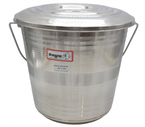 سطل استيل هندي علاقي 12 لتر