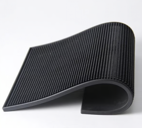 مفرش ربر تنشيف اكواب بار مات اسود 30*60 سم