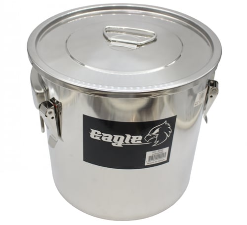 سطل استيل بقفل 30*30