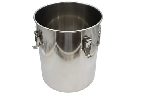 سطل استيل بقفل 32*40 سعة 32 لتر