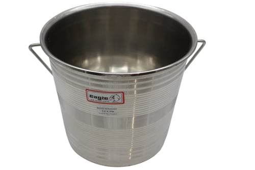 سطل استيل هندي علاقي 9 لتر