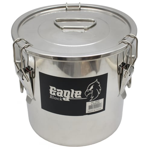 سطل استيل بقفل 25*25