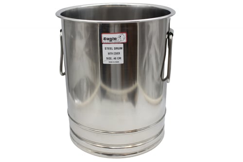 سطل استيل هندي سعة 25 لتر