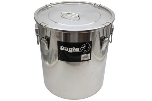 سطل استيل بقفل 35*40