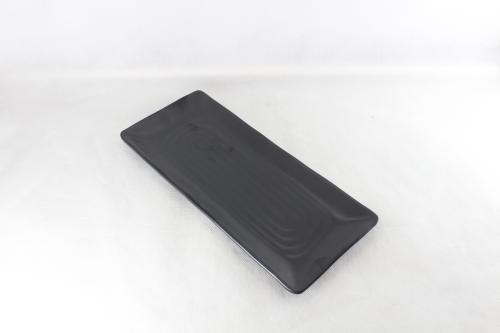 صحن مستطيل ميلامين اسود 30*12 سم