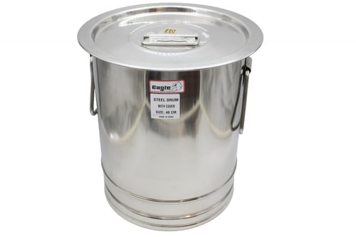 سطل استيل هندي سعة 25 لتر