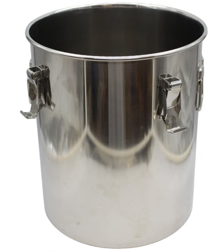 سطل استيل بقفل 32*40 سعة 32 لتر