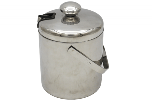 سطل ثلج مع ملقاط 14 سم