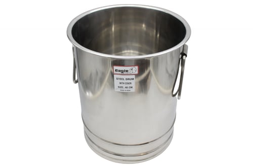 سطل استيل هندي سعة 25 لتر