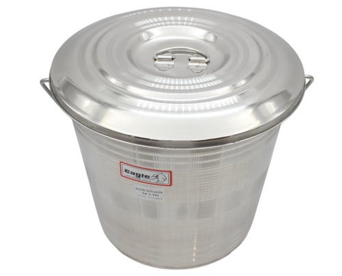 سطل استيل هندي علاقي 12 لتر