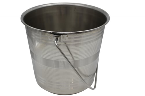 سطل استيل هندي علاقي 9 لتر