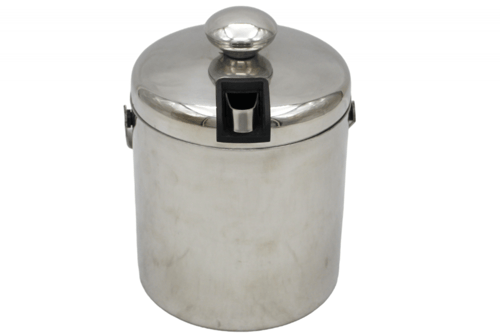 سطل ثلج مع ملقاط 14 سم