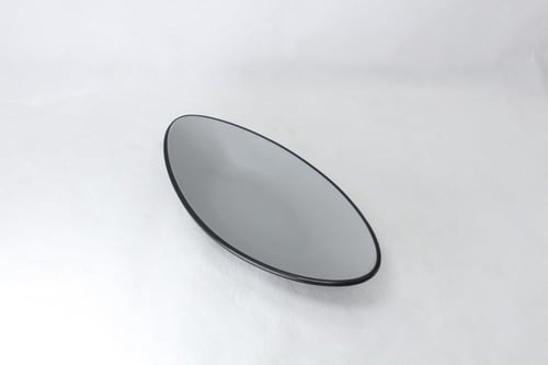 صحن ميلامين بيضاوي اسود ورصاصي 26 سم