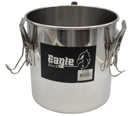 سطل استيل بقفل 25*25