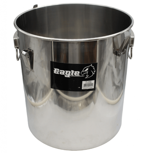 سطل استيل بقفل 40*45