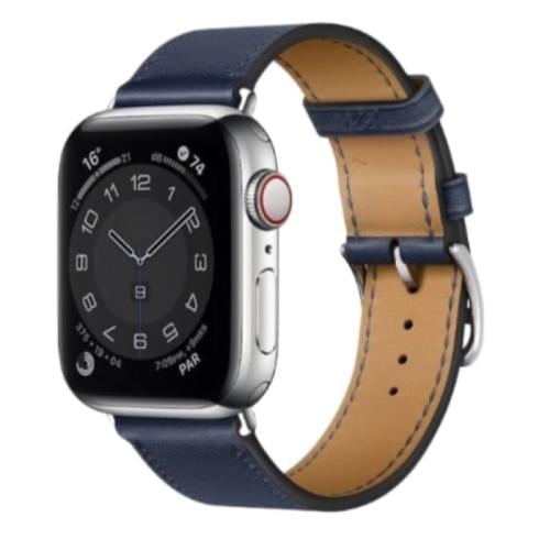 سوار جلد أزرق غامق - single Tour Strap Navy