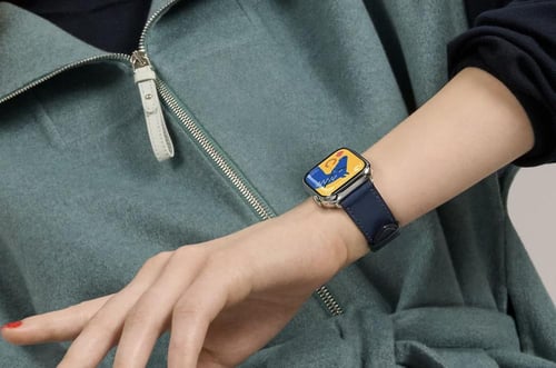 سوار جلد أزرق غامق - single Tour Strap Navy