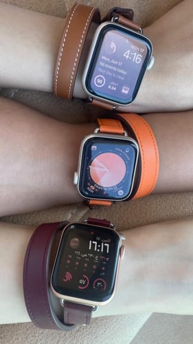 سوار جلد دبل اورنج - Double Tour Orange