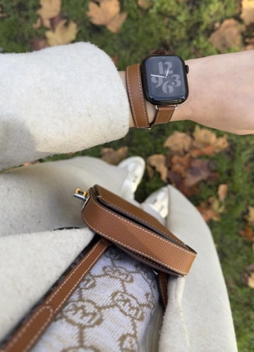 سوار جلد دبل تان - Double Tour Tan