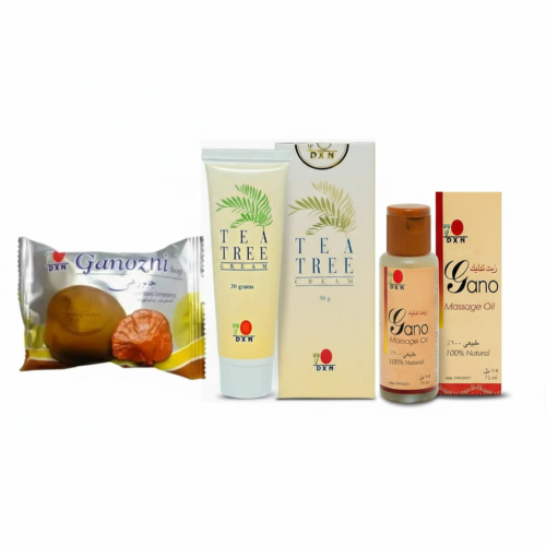 مجموعة العناية بالبشرة (كريم شجرة الشاي + زيت جانو...