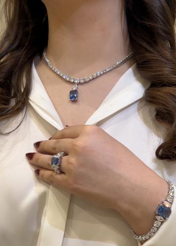 طقم سكوير سماوي