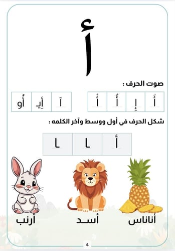 كتاب تعليم الحروف العربية للأطفال | كتاب تفاعلي لر...