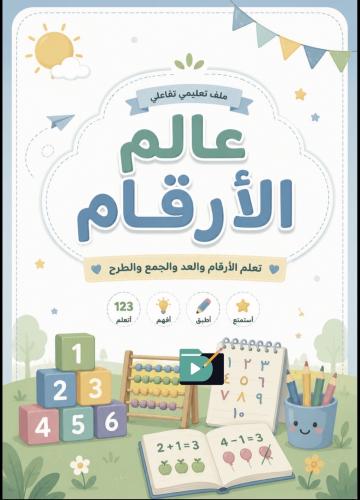 معًا لنتعلم العد والأرقام (PDF جاهز للطباعة)