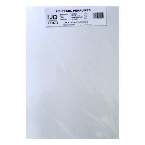 ورق مقوى معطر 180جرام A4 ابيض 50 ورقة