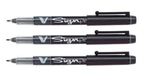 Pilot V Sign pen green