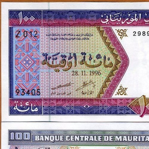 موريتانيا فئة 100 أوقية أنسر (إصدار قديم)