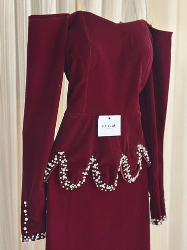 فستان شتوي سهره جوخ اكمام